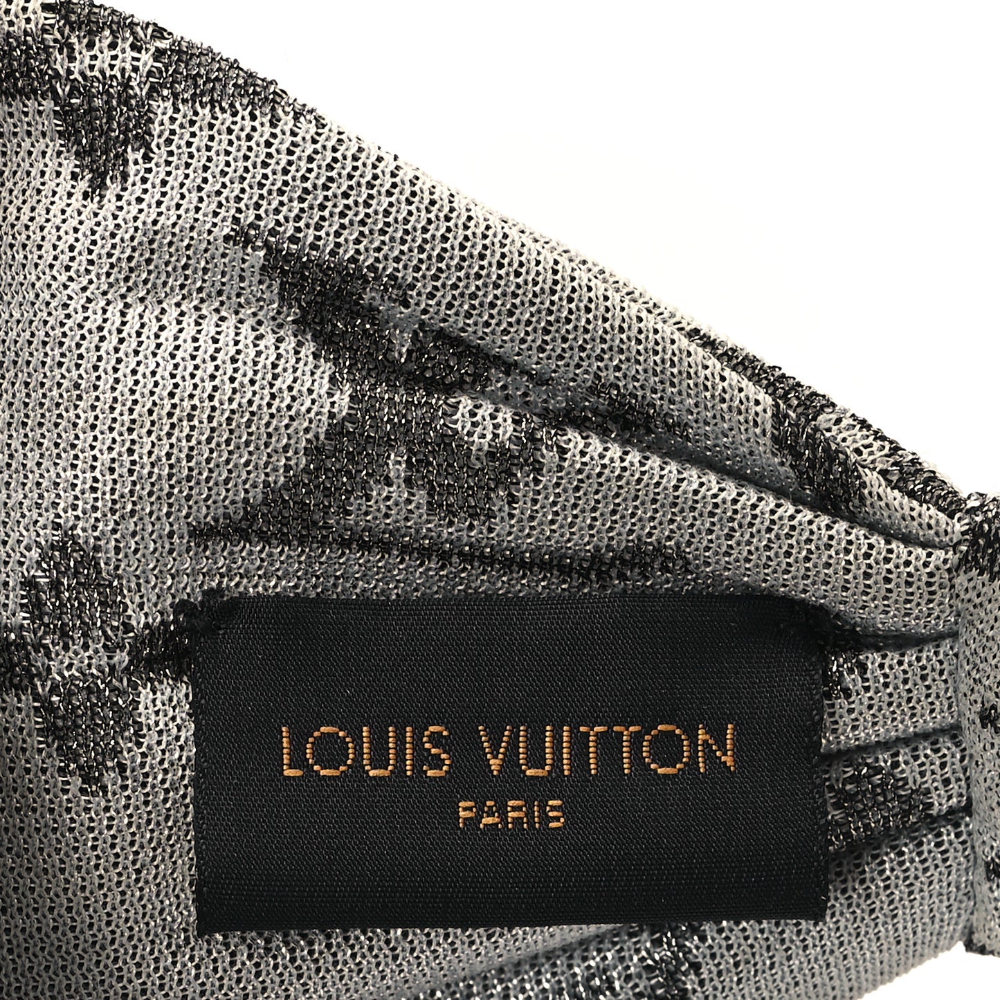 Silk Monogram LV Pool Party Turban Headband Argent