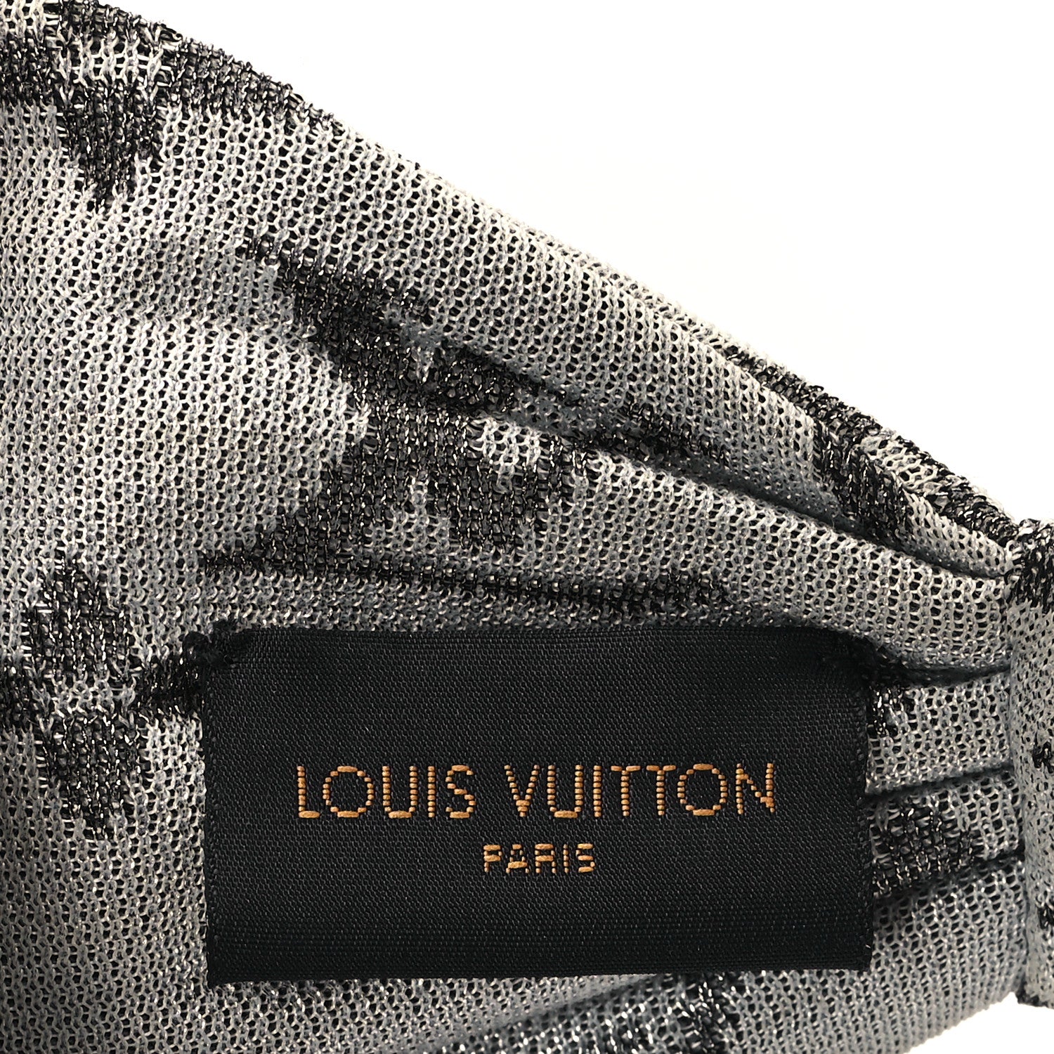 Louis Vuitton Silk Monogram LV Pool Party Turban Headband Argent 4 of 6