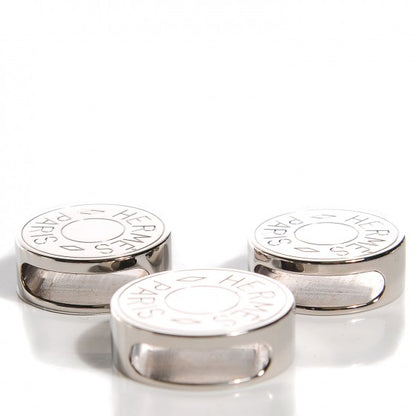 Hermes Palladium Clou De Selle Scarf Ring Set 3 of 8