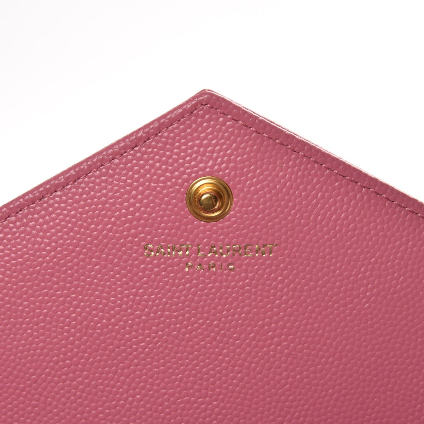 Grain De Poudre Matelasse Chevron Monogram Chain Wallet Indian Pink