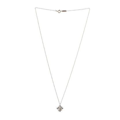 Tiffany Platinum 18K Yellow Gold Diamond Schlumberger Lynn Pendant Necklace 3 of 6