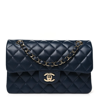 Chanel Caviar Quilted Small Double Flap Navy 1 of 11