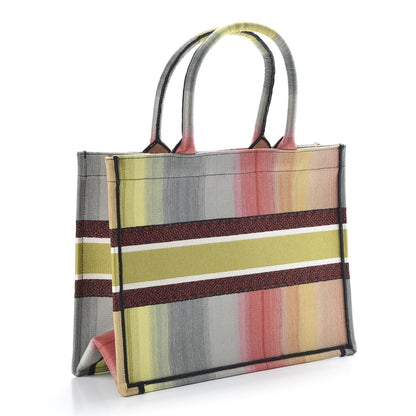 Christian Dior Canvas Embroidered Medium Dioraura Book Tote Multicolor 2 of 9