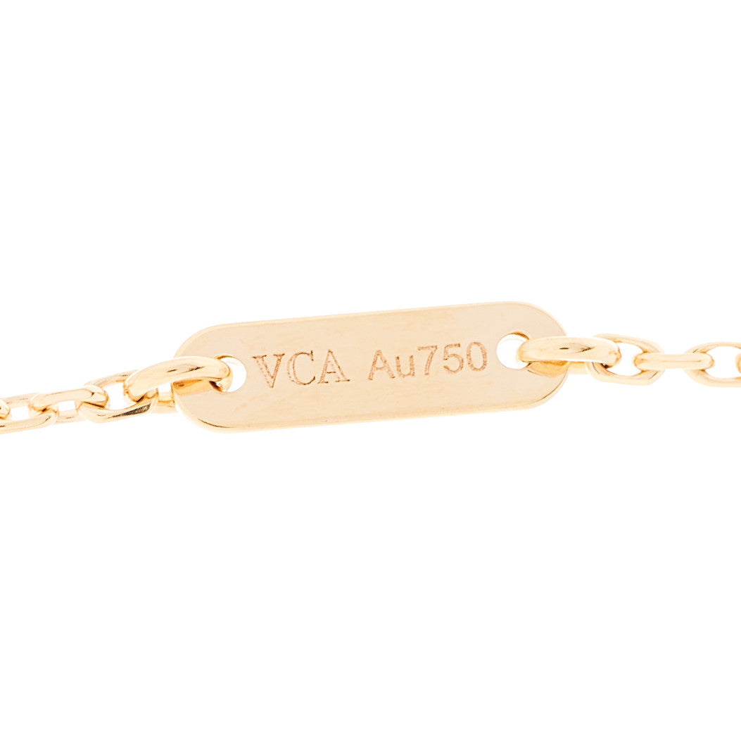 Van Cleef & Arpels 18K Rose Gold Ruby Mini Frivole Pendant Necklace 5 of 7