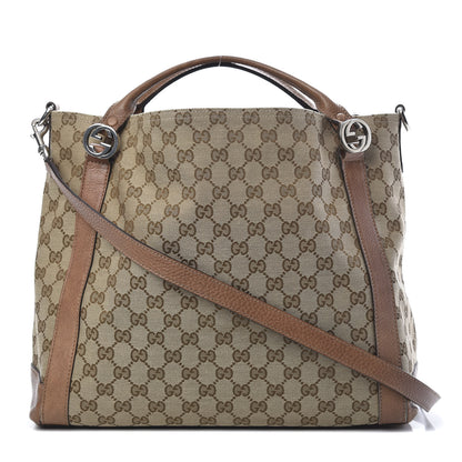 Gucci Monogram Old Libeccio Medium Miss GG Top Handle Bag Beige Ebony Light Brown 1 of 18
