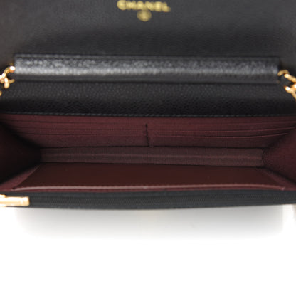 Chanel Caviar Quilted Wallet On Chain WOC Black 5 of 11