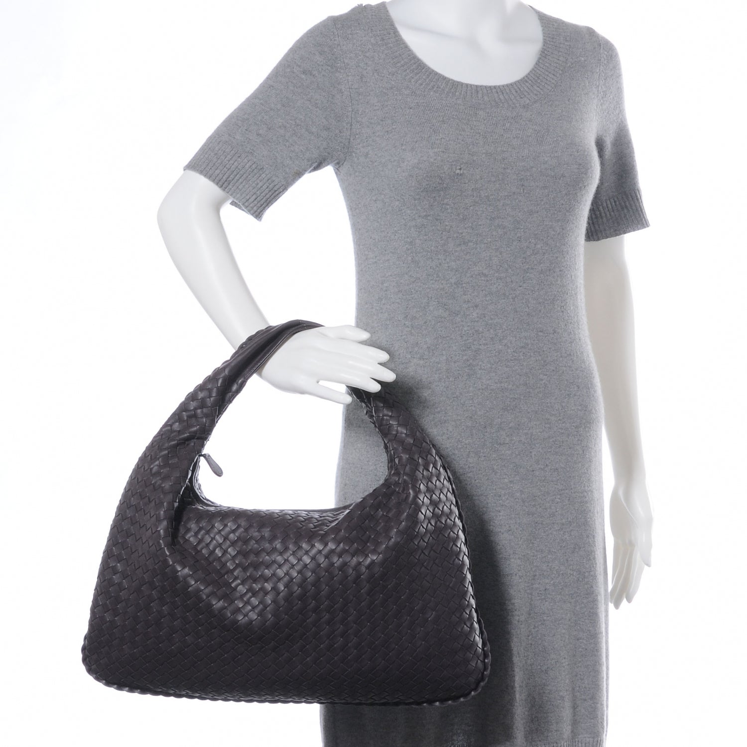 Bottega Veneta Woven Large Veneta Hobo Quetsche 2 of 9