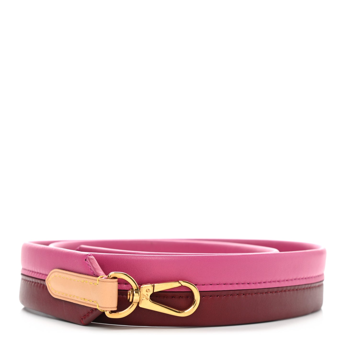 Calfskin Cluny BB Shoulder Strap Bordeaux Fuchsia