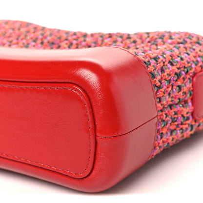 Chanel Tweed Calfskin Small Gabrielle Hobo Red Multicolor 10 of 10