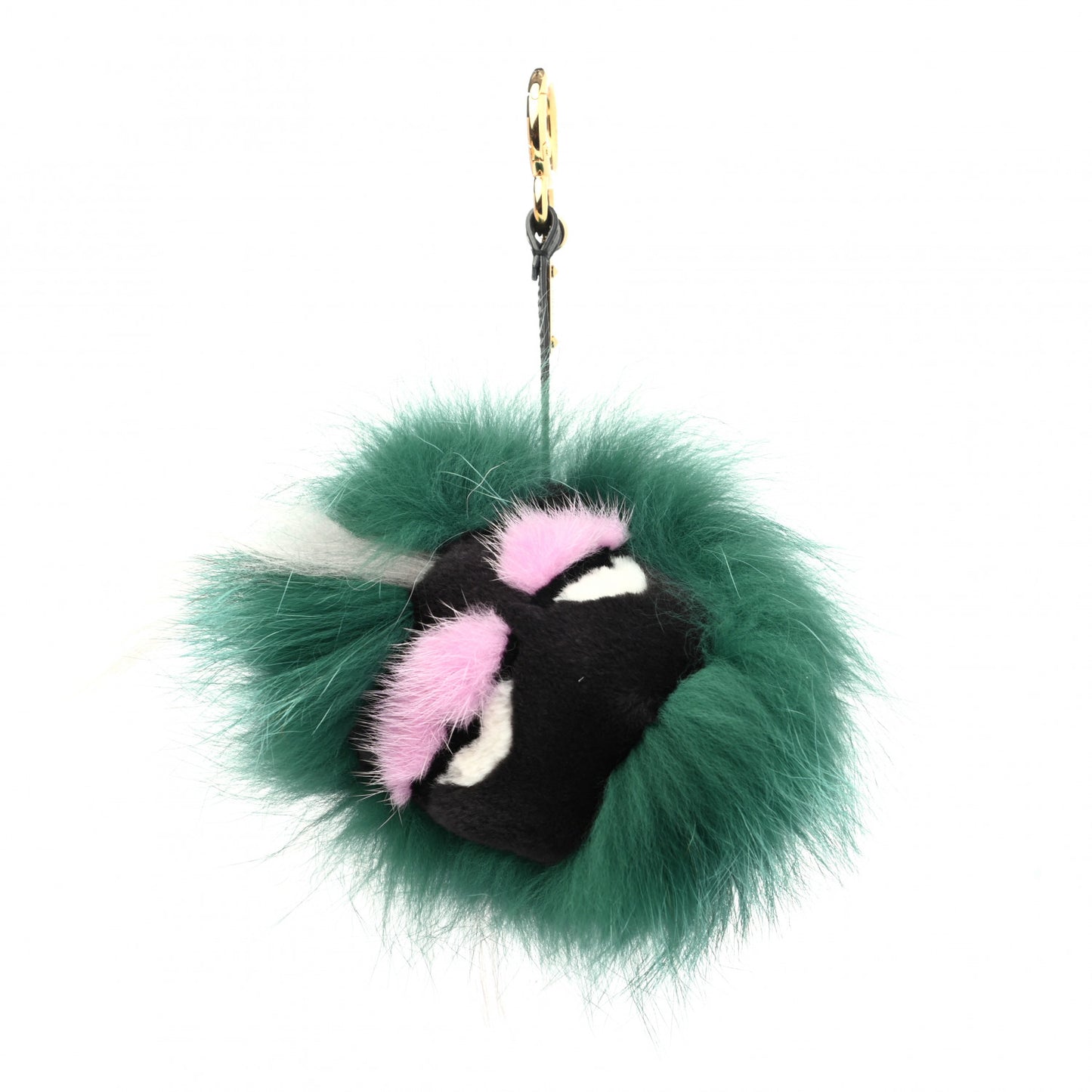 Fox Rabbit Goat Mink Fur Vitello Flamingo Minty Monster Bag Bug Charm Green Apple Multicolor