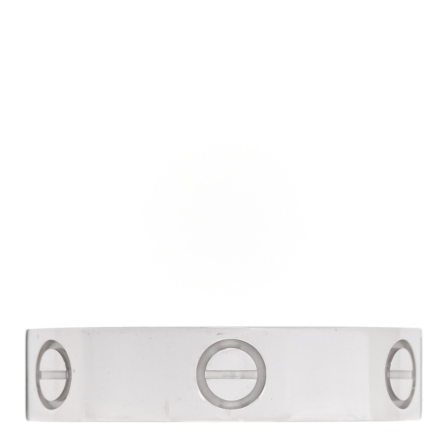 18K White Gold 5.5mm LOVE Ring 65 11