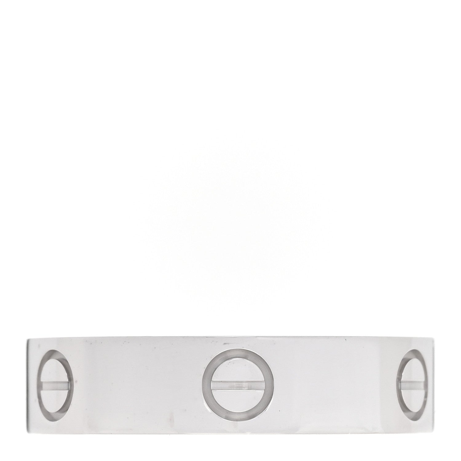 Cartier 18K White Gold 5.5mm LOVE Ring 65 11 1 of 4