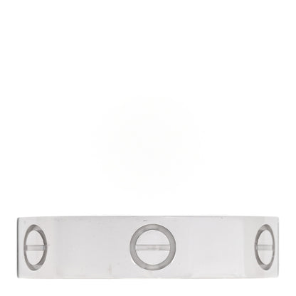 Cartier 18K White Gold 5.5mm LOVE Ring 65 11 1 of 4