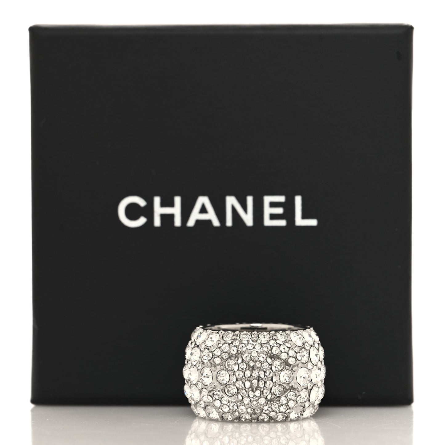 Crystal CC Ring 52 6 Silver