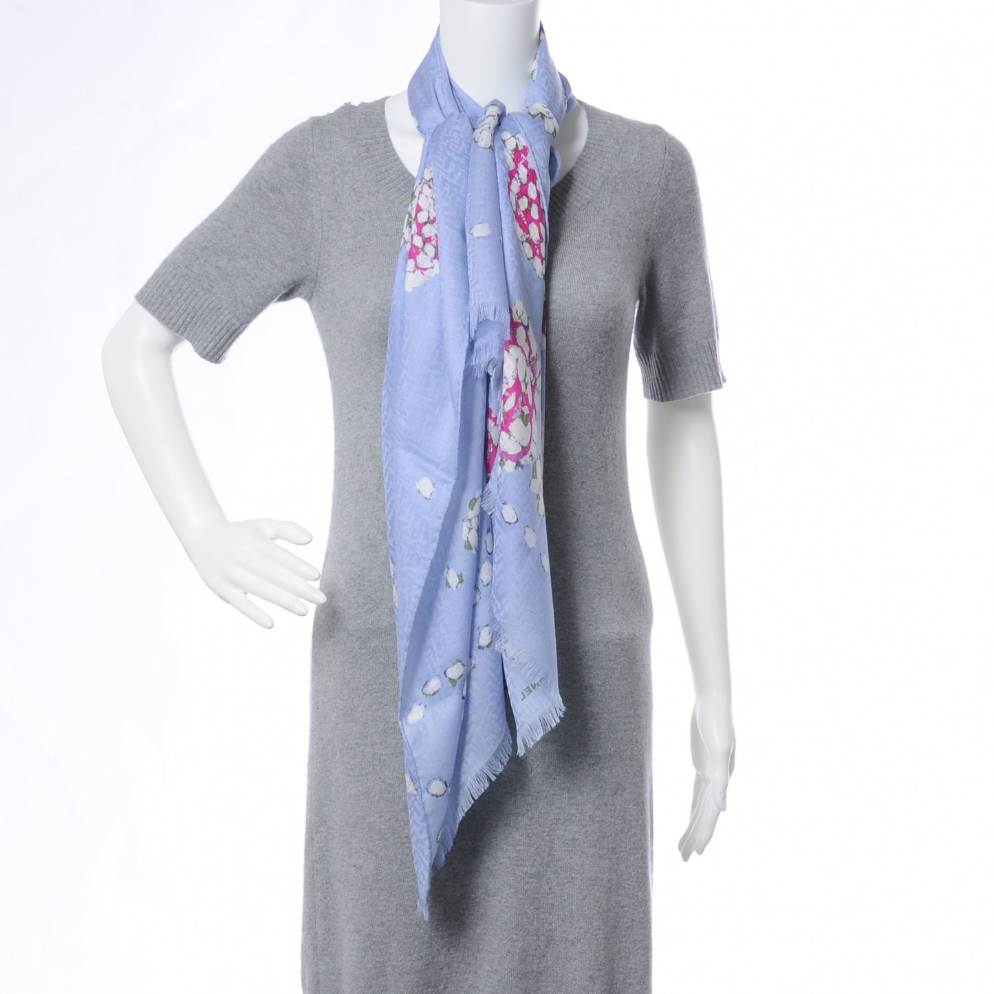 Cashmere Silk Camellia Scarf Shawl