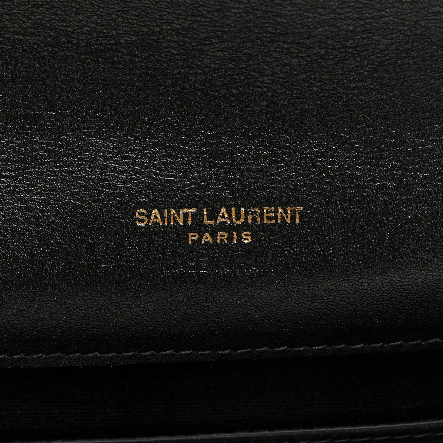 Patent Matelasse Chevron Monogram Envelope Clutch Black