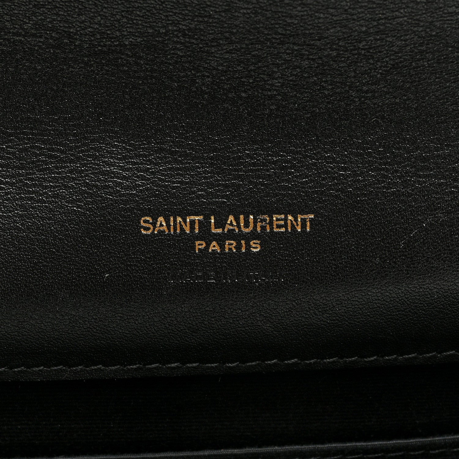 Saint Laurent Patent Matelasse Chevron Monogram Envelope Clutch Black 6 of 6