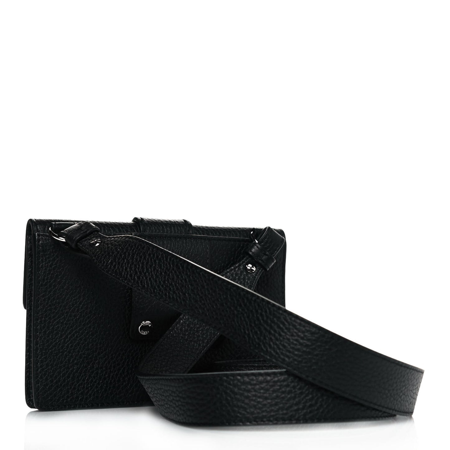 Cuoio Romano Selleria Baguette Belt Pouch Black