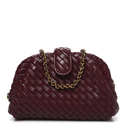 Bottega Veneta Nappa Intrecciato Small The Lauren 1980 Clutch With Chain Barolo 1 of 11