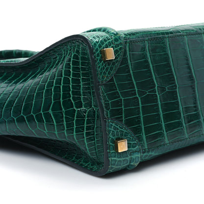 Celine Crocodile Micro Luggage Green 8 of 12