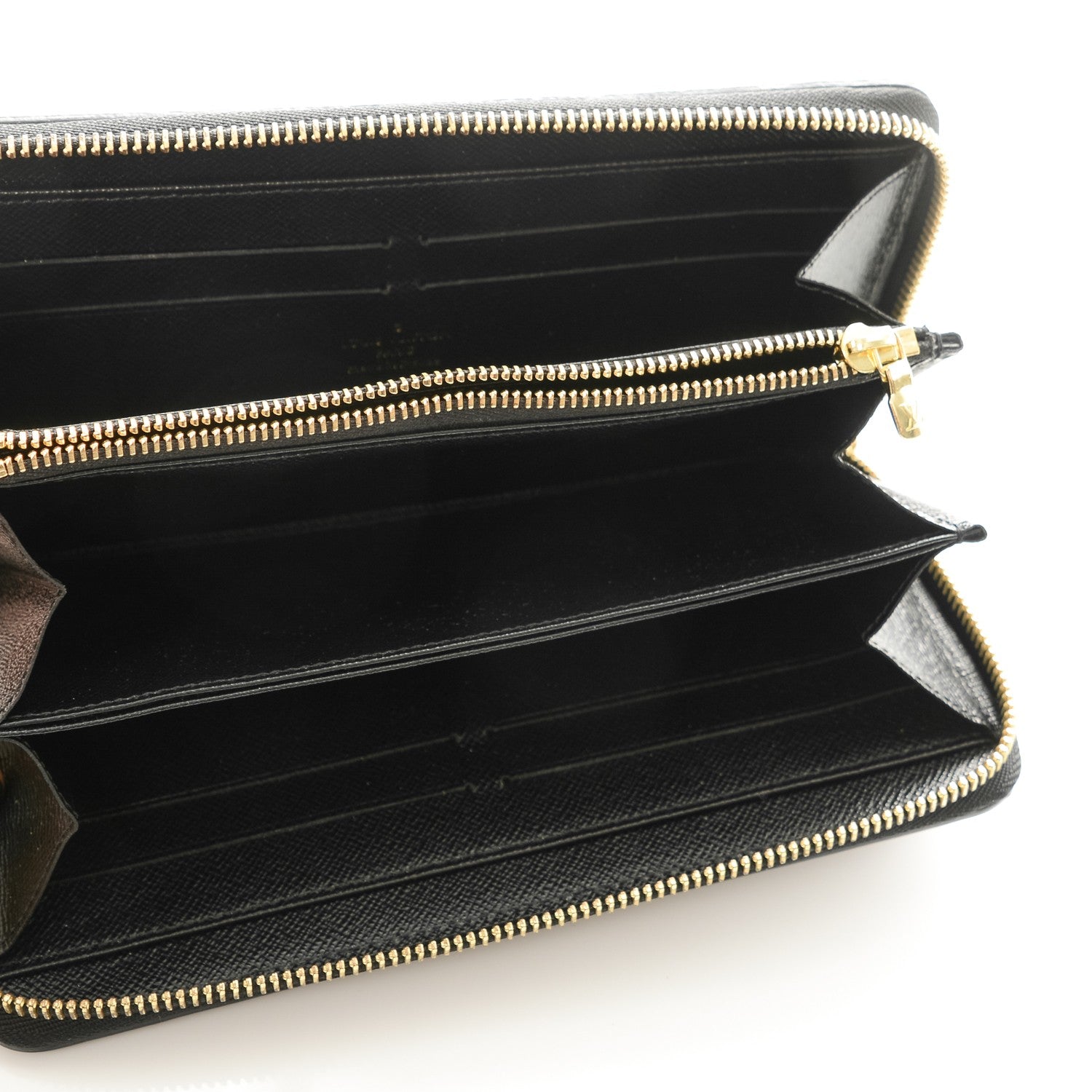 Louis Vuitton Calfskin Colored Monogram Zippy Wallet Blue Black 5 of 7