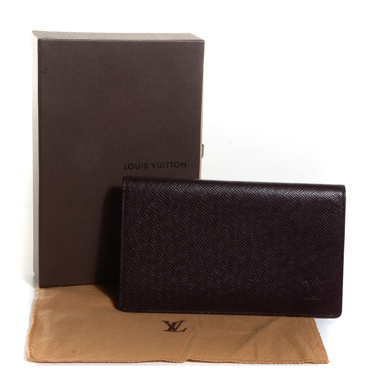 Louis Vuitton Taiga Checkbook Pocket Agenda Cover Grizzli 5 of 8