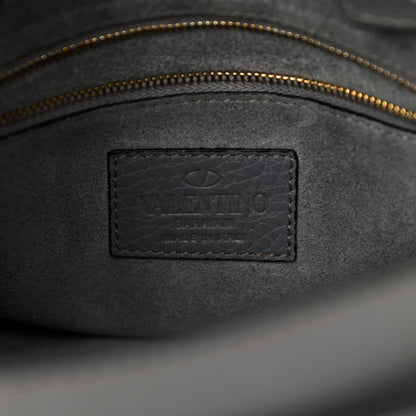 Valentino Garavani Grained Calfskin Small My Rockstud Frame Bag Gray 6 of 12
