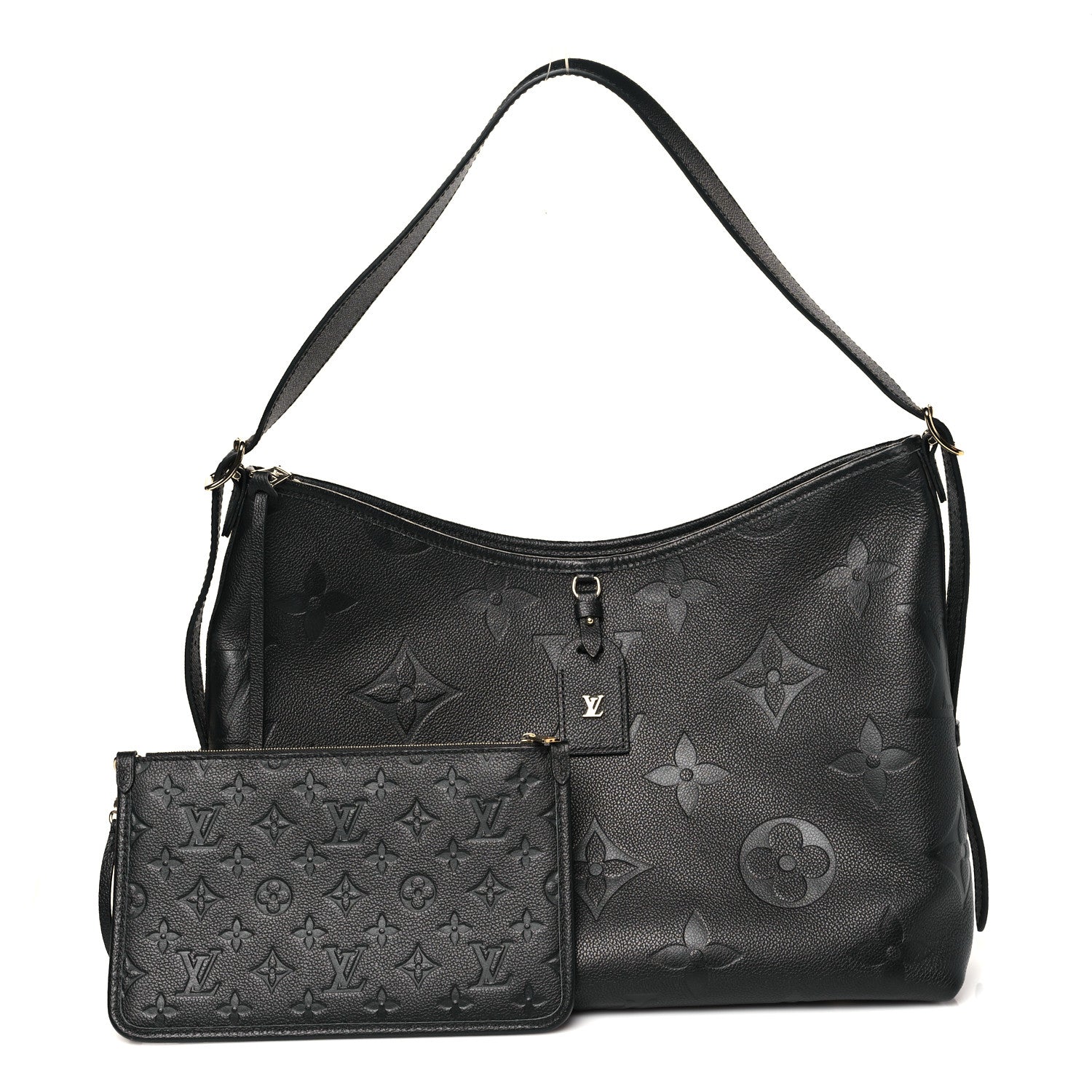 Louis Vuitton Empreinte Monogram Giant CarryAll MM Black 3 of 9