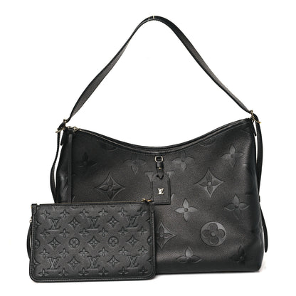 Louis Vuitton Empreinte Monogram Giant CarryAll MM Black 3 of 9