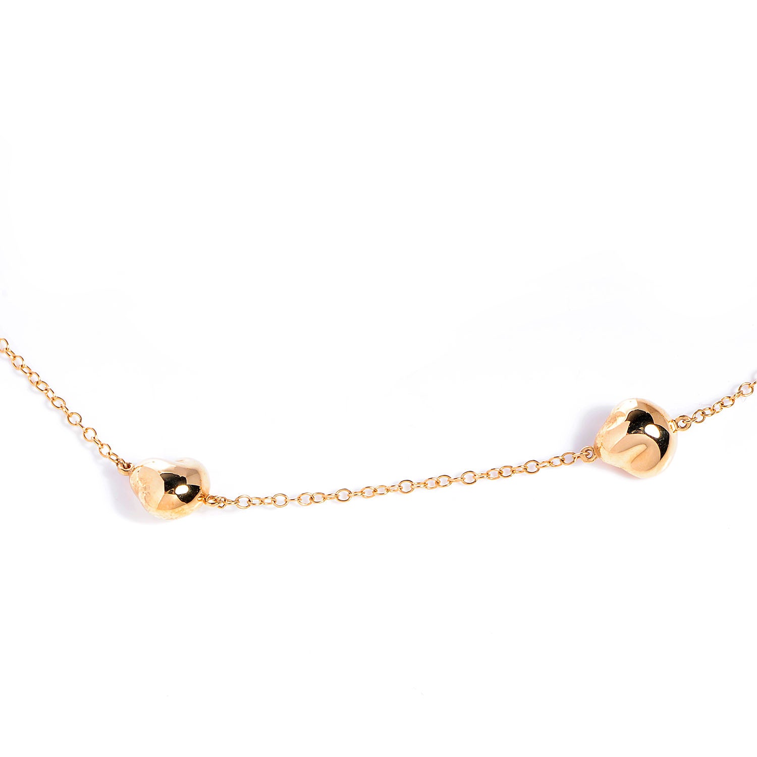 Tiffany 18k Yellow Gold Elsa Peretti Nuggets by the Yard Necklace 3 of 5