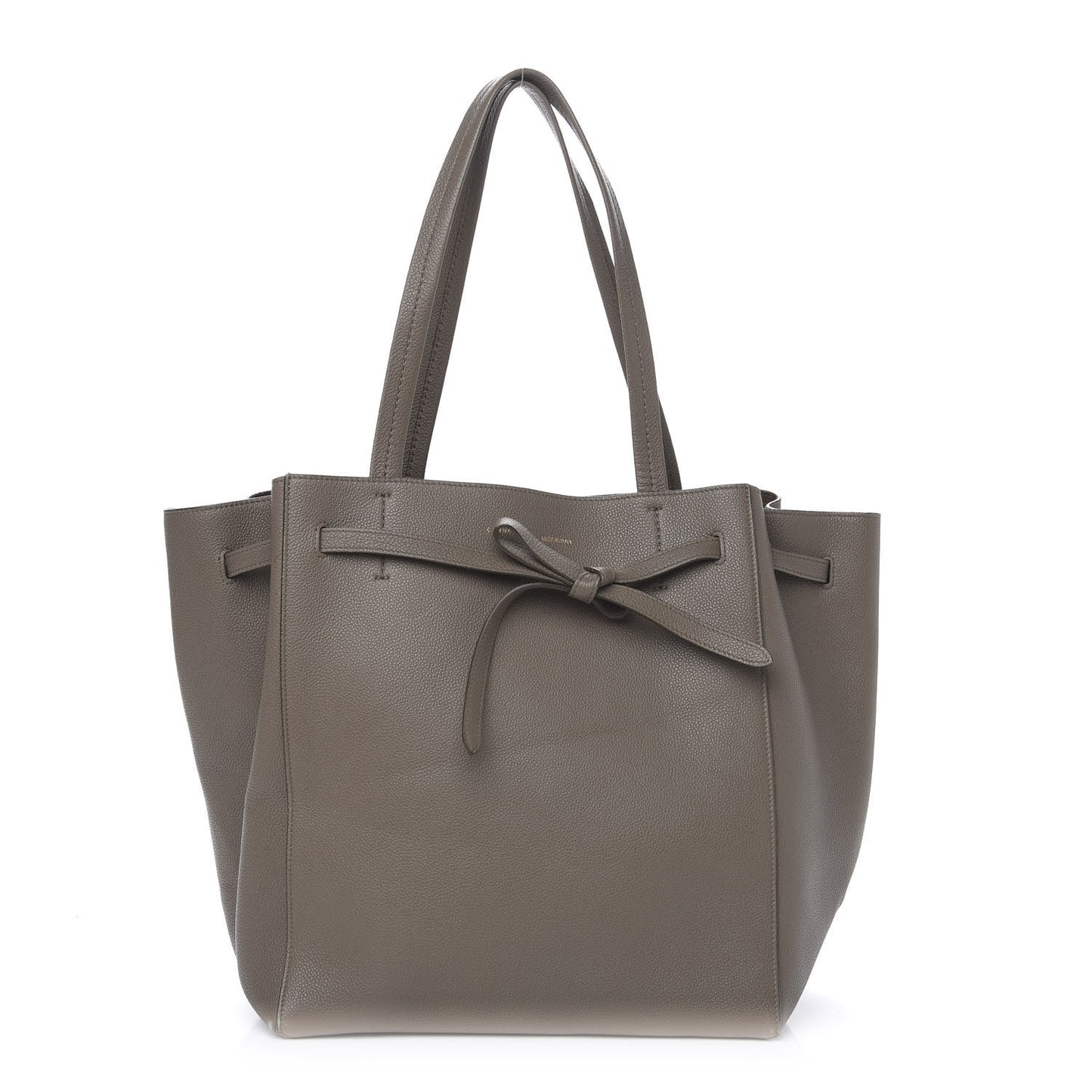 Soft Grained Calfskin Small Belt Cabas Phantom Taupe