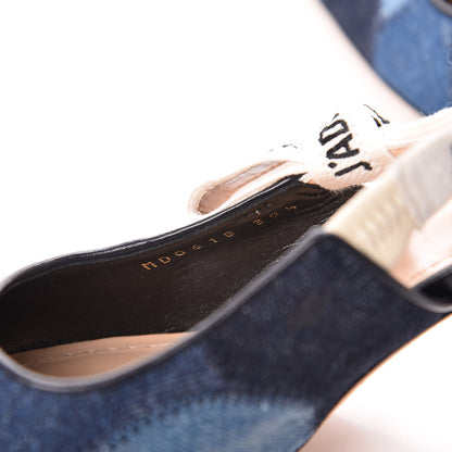Christian Dior Denim Ribbon Patchwork J'Adior Slingback 65mm Pumps 39.5 Deep Blue 10 of 12