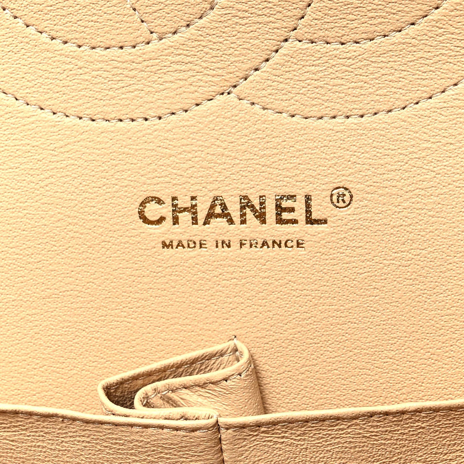 Chanel Caviar Quilted Jumbo Double Flap Light Beige 6 of 10