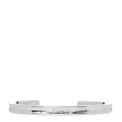Tiffany Sterling Silver Narrow 1837 Cuff Bracelet 1 of 4