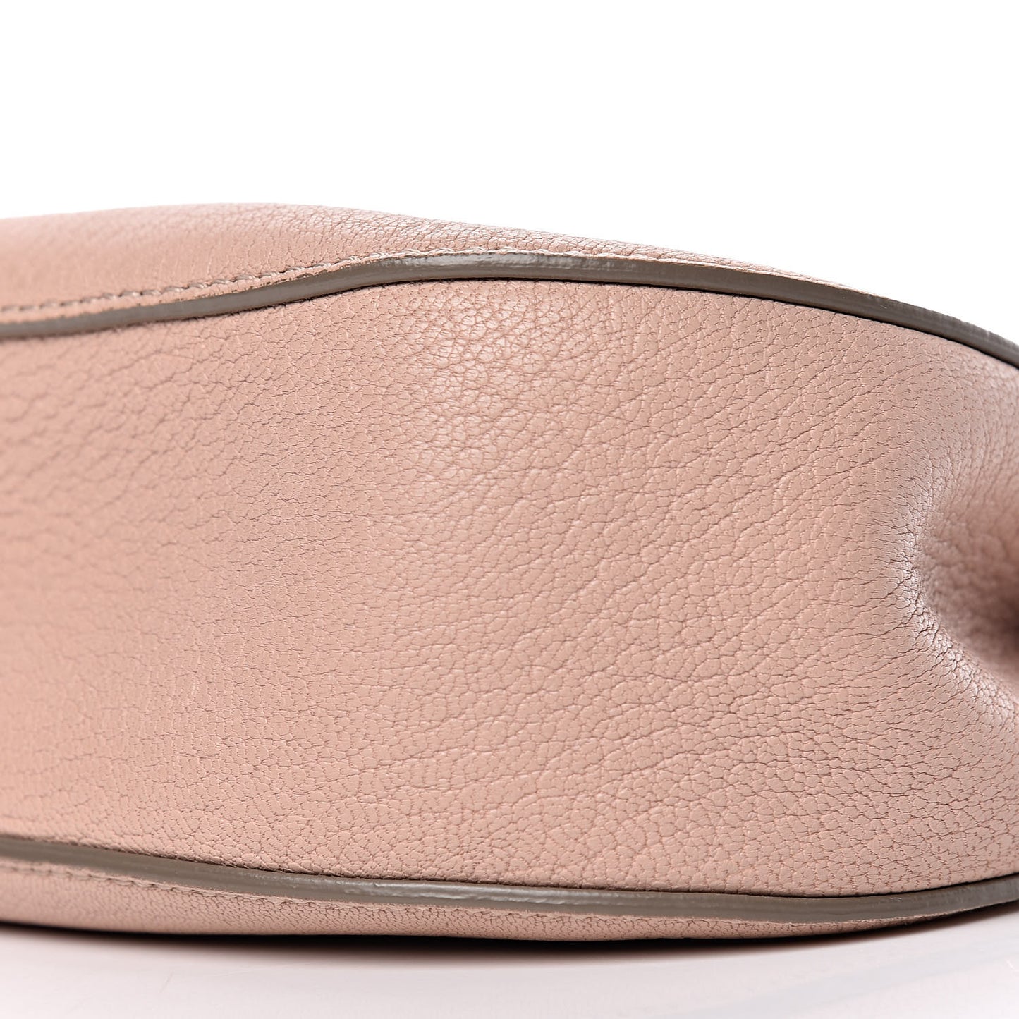 Grained Lambskin Mini Drew Shoulder Bag Cement Pink