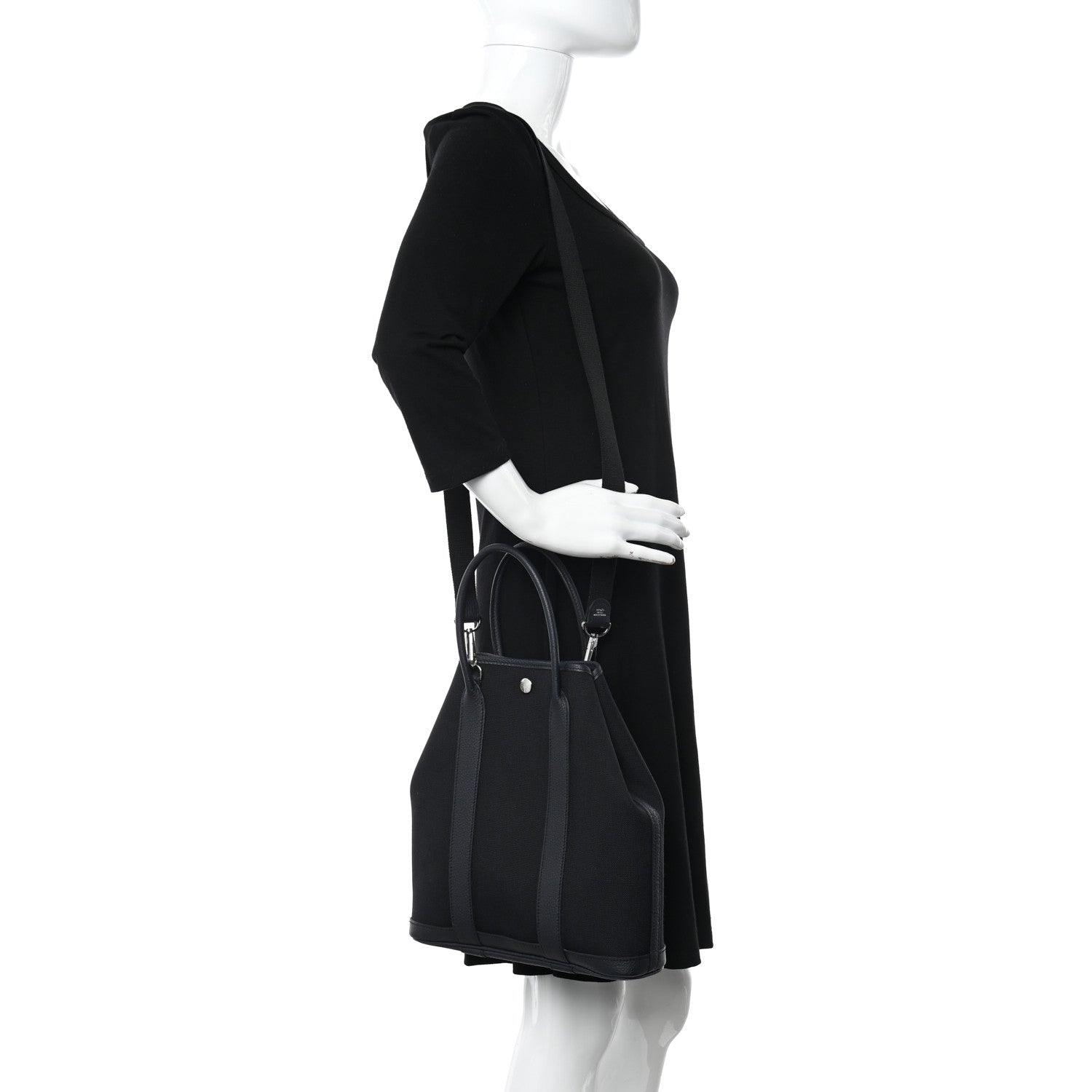 Hermes Toile H Negonda Garden File 28 Black Bleu Indigo 2 of 10