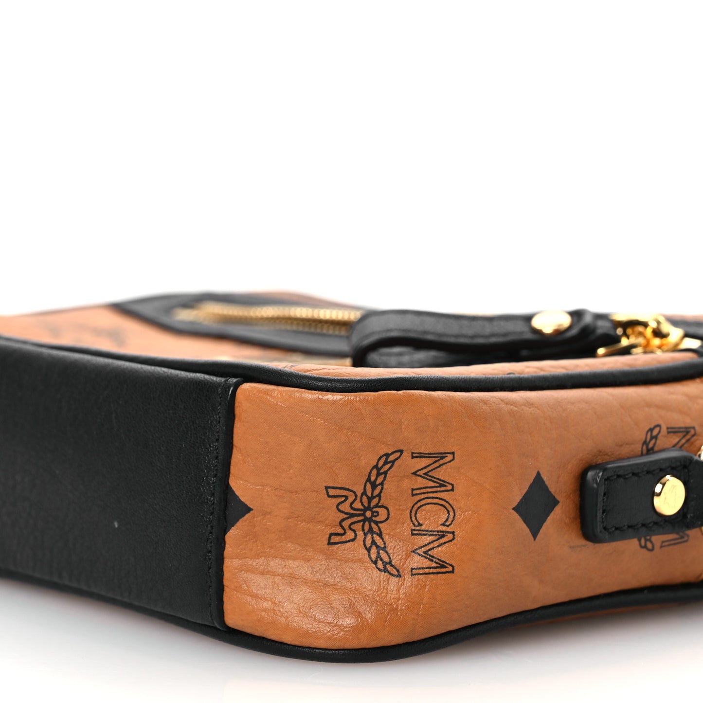 Visetos Small Crossbody Bag Cognac Black