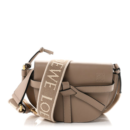 Loewe Calfskin Jacquard Mini Gate Dual Bag Clay 1 of 9