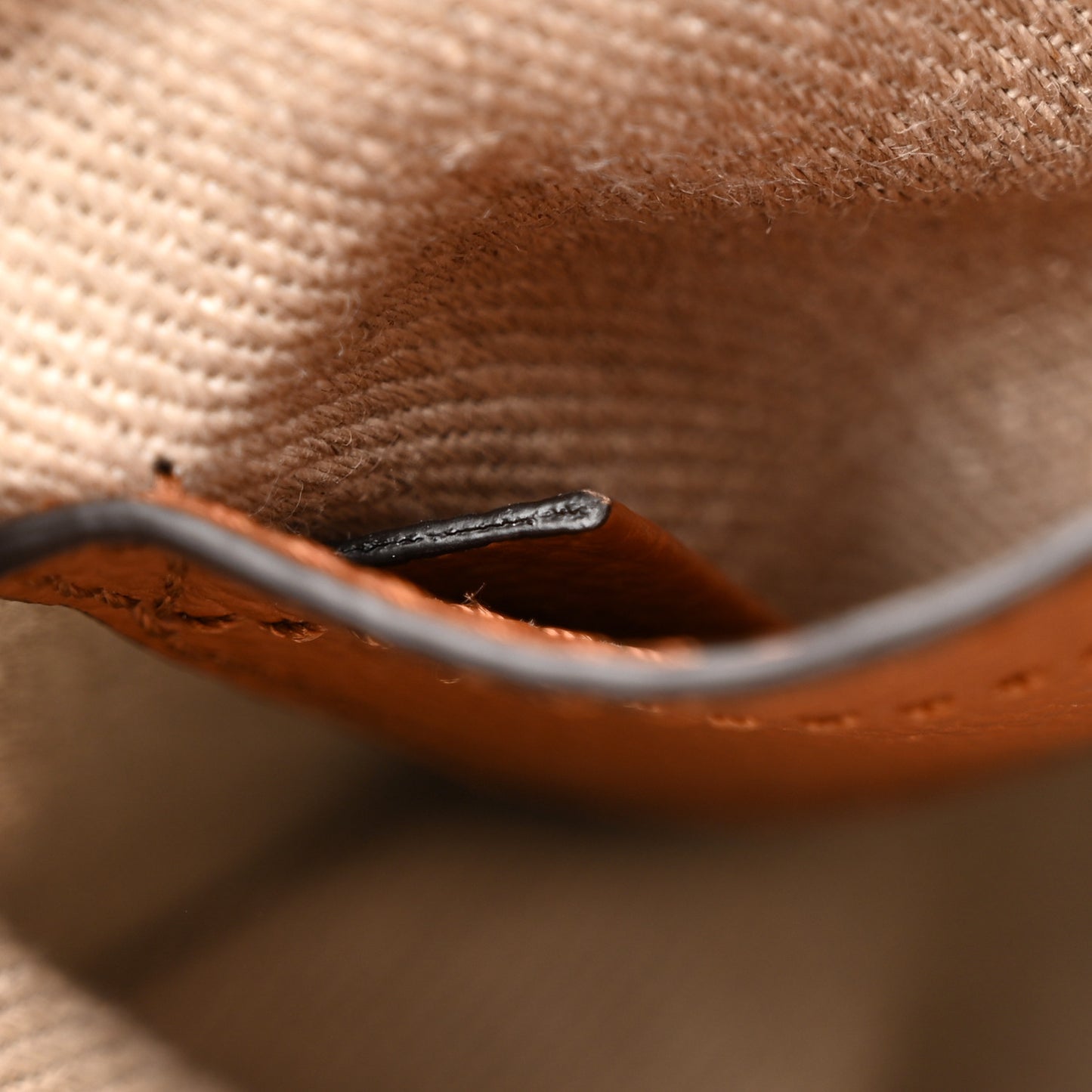 Grained Calfskin Small Marcie Saddle Bag Tan