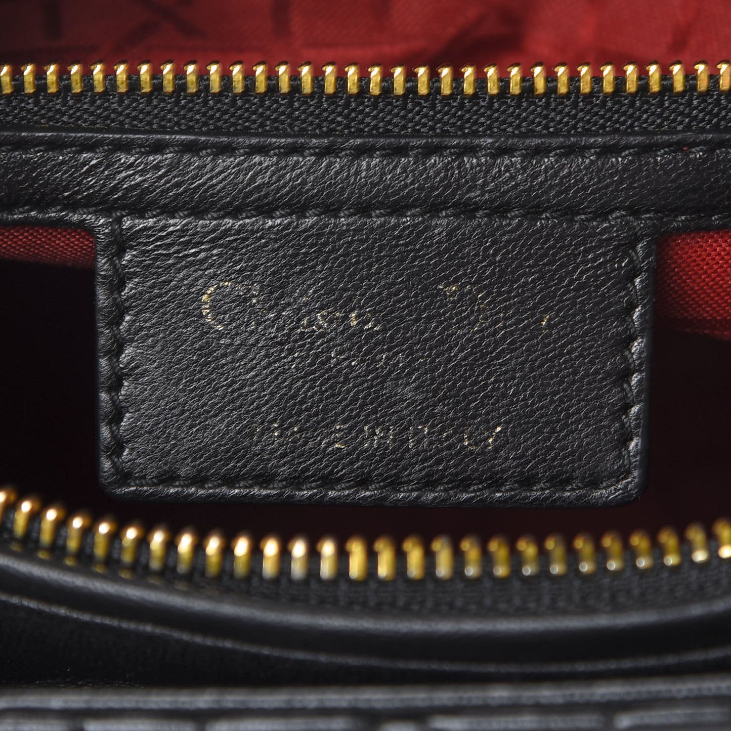 Lambskin Cannage Medium Lady Dior Black