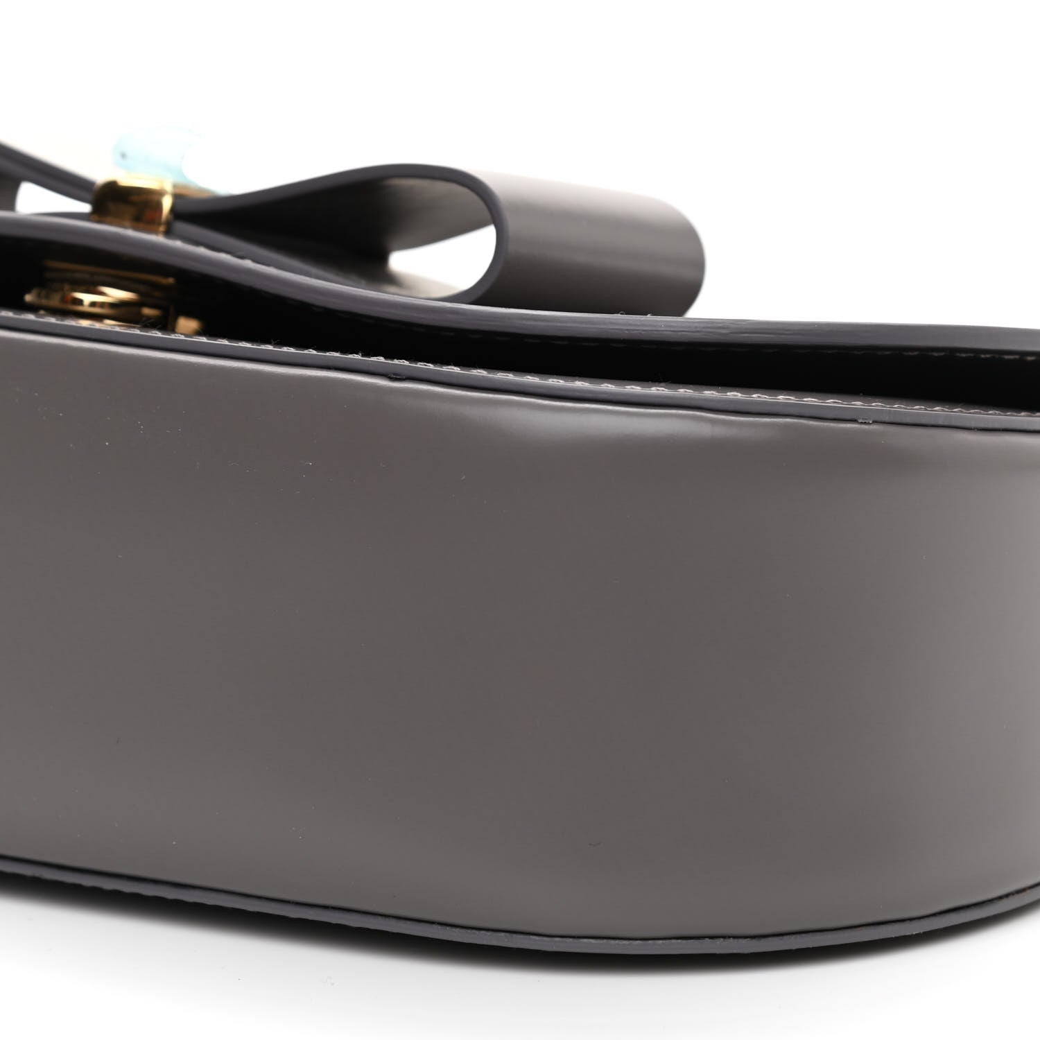 Salvatore Ferragamo Smooth Calfskin Anna Shoulder Bag Urban Grey 8 of 8