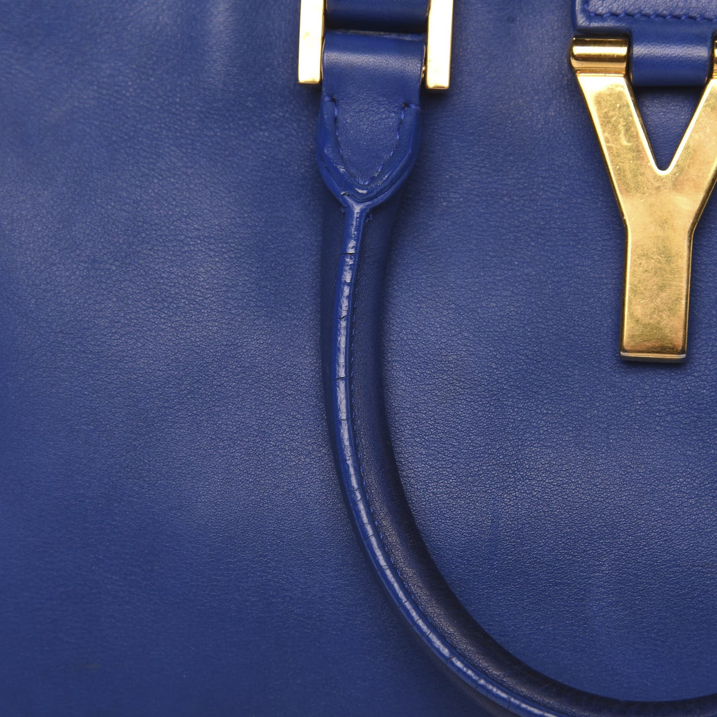 Calfskin Small Classic Y Cabas Royal Blue