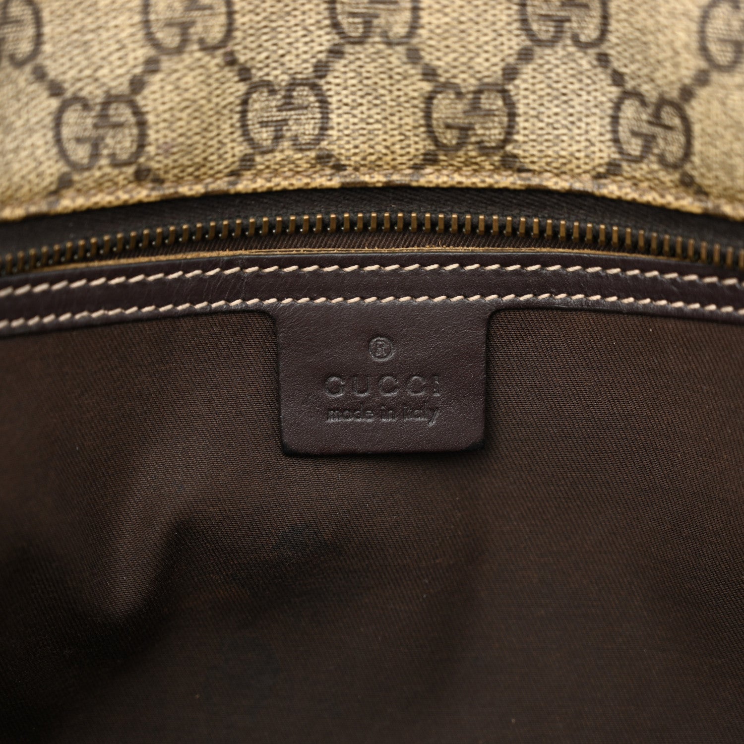 Gucci GG Supreme Monogram Small Joy Tote Dark Brown 6 of 15