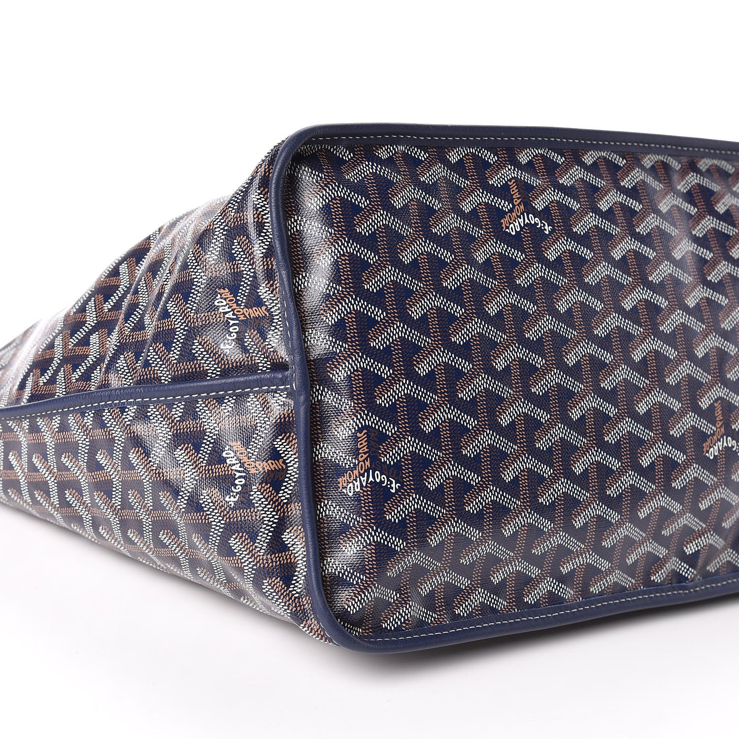 Goyard Goyardine Reversible Anjou GM Navy 10 of 16