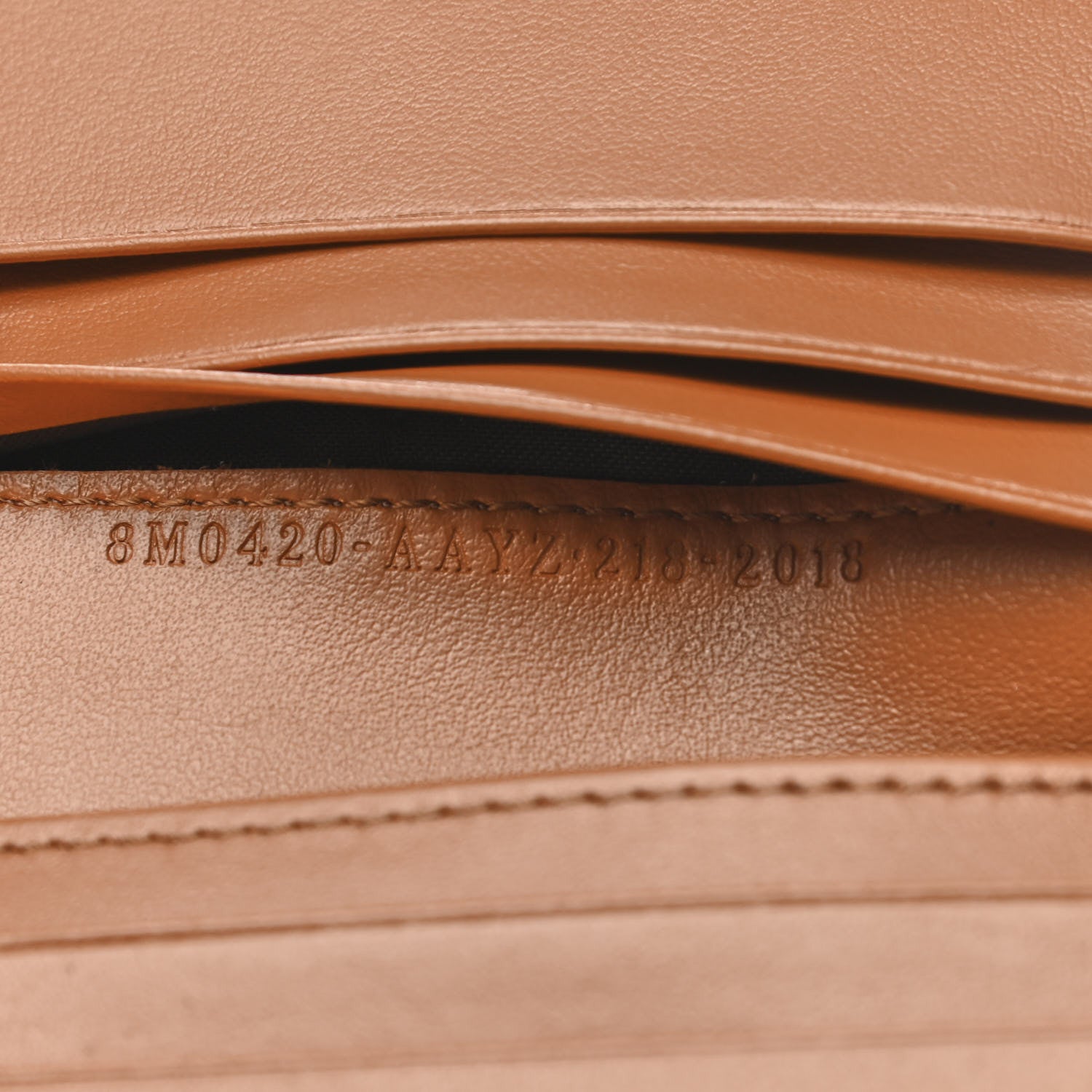 Fendi Vitello King Tamponato Logo Embossed Wallet Cuoio 6 of 8