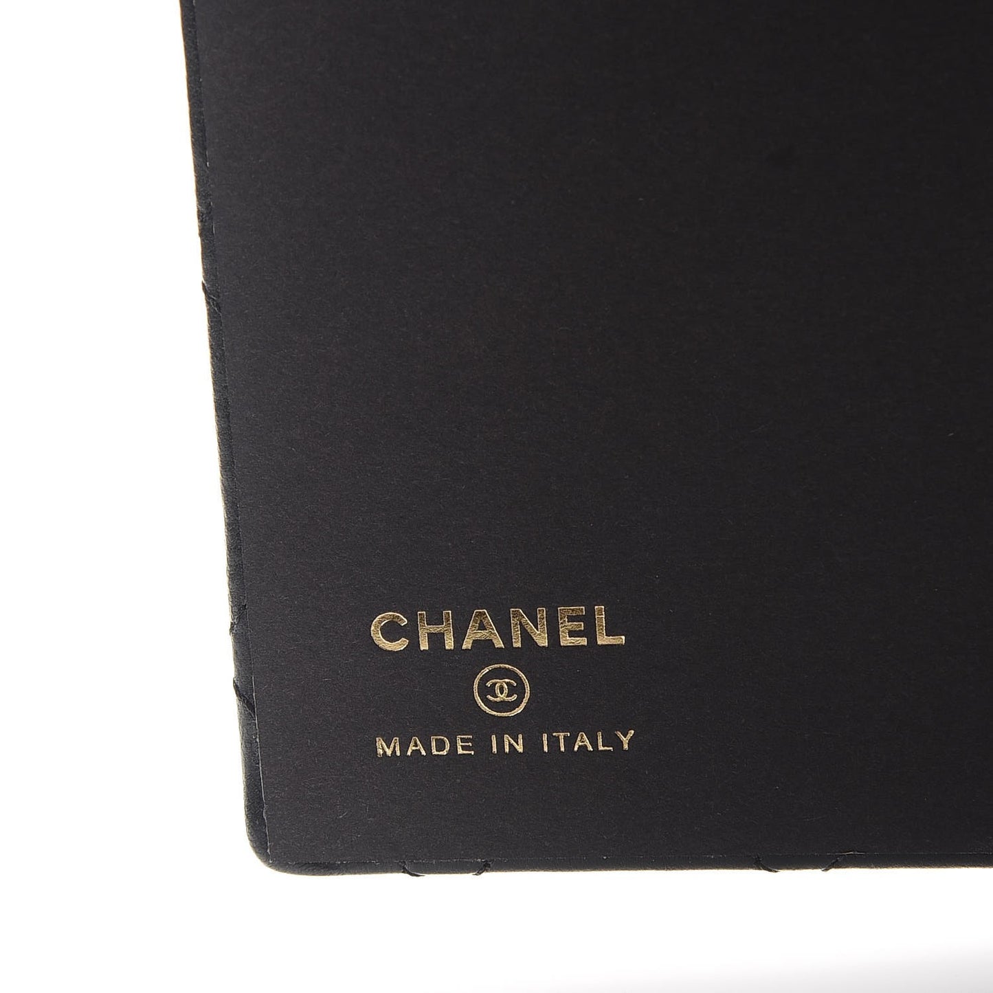 Lambskin Quilted Notebook Black