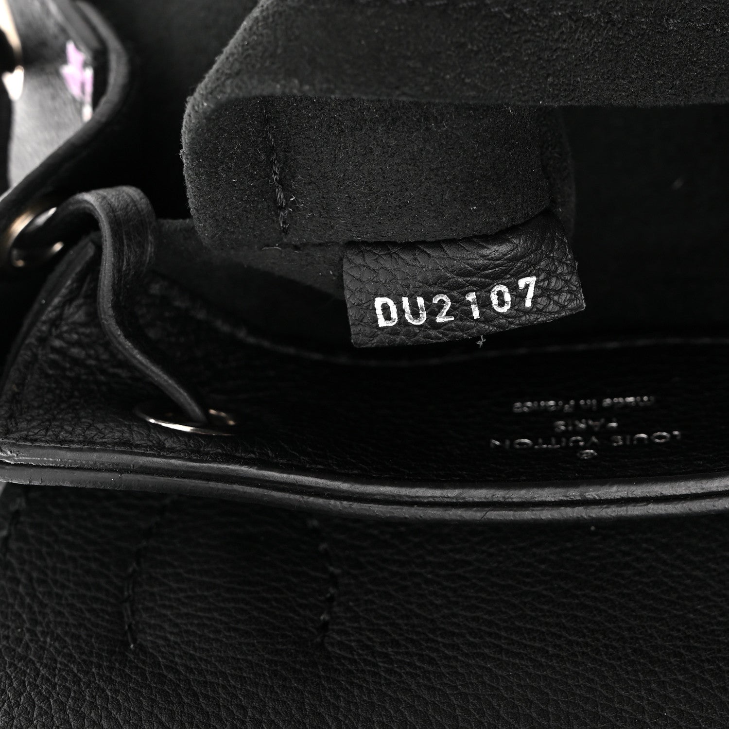 Louis Vuitton Calfskin Flower Lockme Mini Backpack Black Multicolor 13 of 23