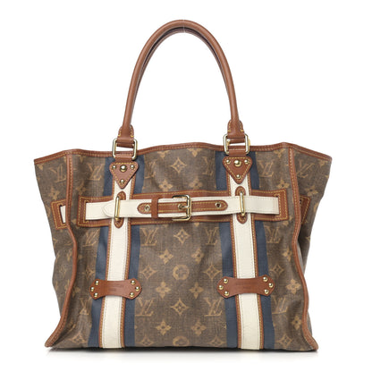 Louis Vuitton Monogram Rayures Tisse Sac GM Blue 1 of 17