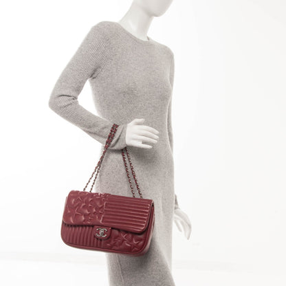 Chanel Lambskin Quilted Jumbo Paris Dallas Single Flap Red 2 of 14