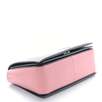 Celine Shiny Smooth Calfskin Medium Frame Shoulder Bag Liquorice Antique Rose 3 of 9